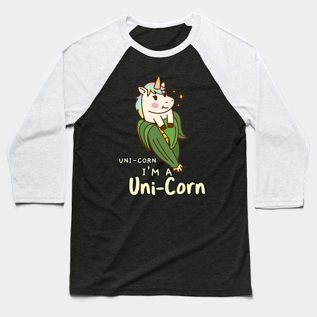 Funny Unicorn Design Baseball T-Shirt by FromBerlinGift